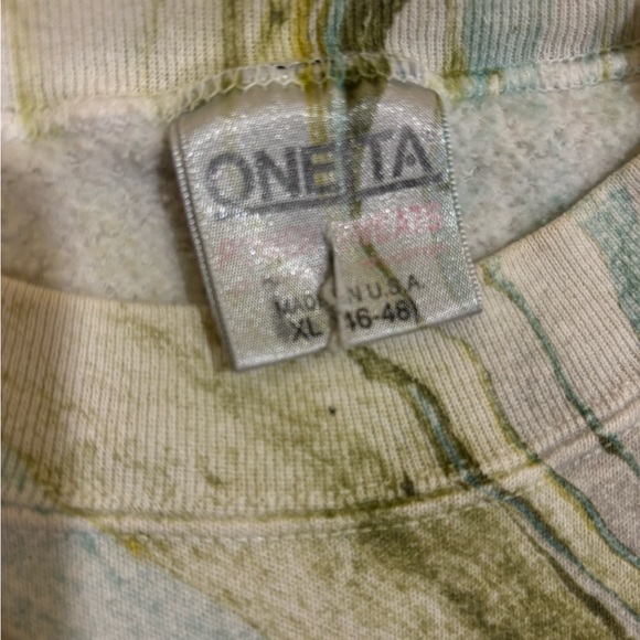 Vintage 90s Liquid Print Crewneck Sweatshirt - Picture 4 of 4